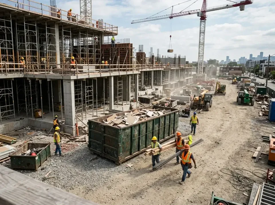 commercial-construction-site-w-002 — frequently asked questions, Low Cost Construction Dumpster Rental in Breckenridge, MN